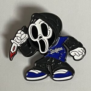 LA Dodgers Ghostface Scream Hat Pin Streetwear Hats Bag Baseball Fitted New Era